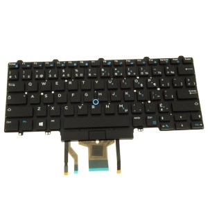 0GNFR Aftermarket French Canadian Backlit Keyboard - Dual Point For Dell Latitude 5480 E7450 E5450