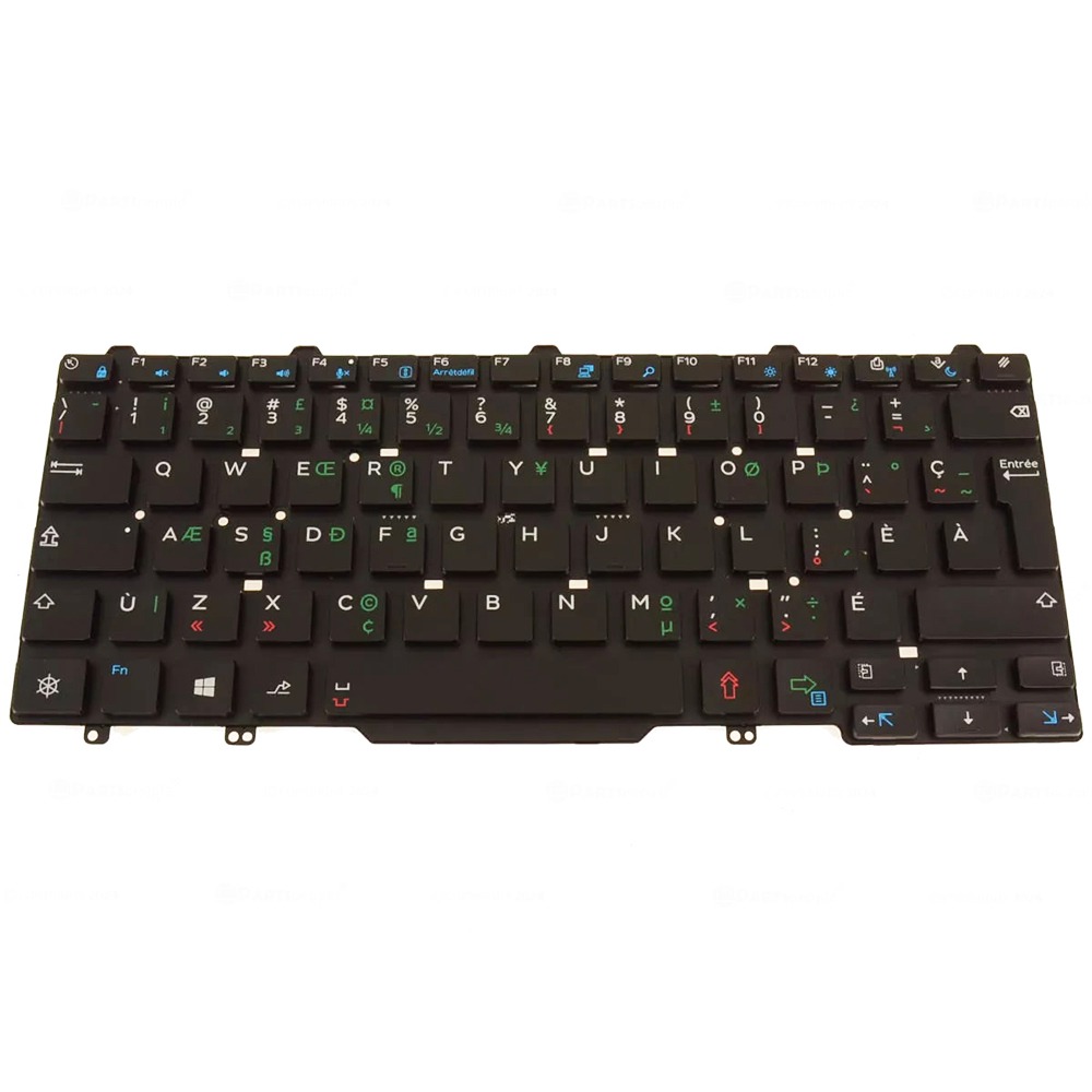 X5F72 French Canadian PQ Keyboard Single Point For Dell Latitude 5480 7480
