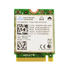 4MPRF Intel Tri-Band Wireless-AC 18265 WLAN WiFi 802.11ac For Dell Latitude 5480