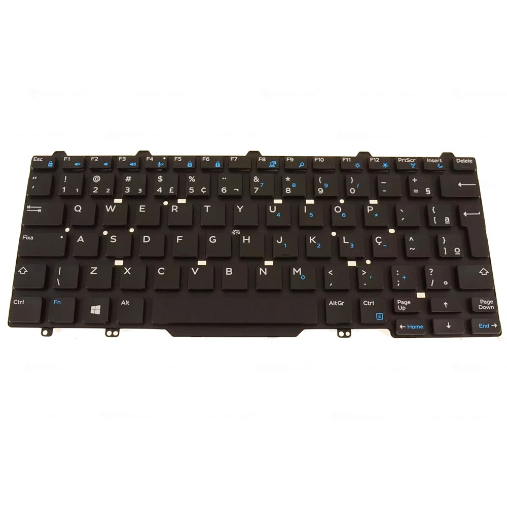 8YD54 Brazilian Laptop Keyboard Single Point For Dell Latitude 5480 7480