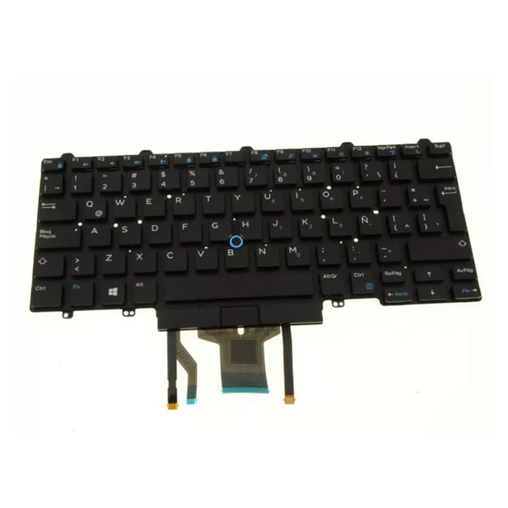 KFHY6 Spanish Keyboard - Dual Point For Dell Latitude 5480 E7450 E5450