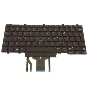 8NC1K Brazil Backlit Keyboard Dual Point For Dell Latitude 5490 7490 5495