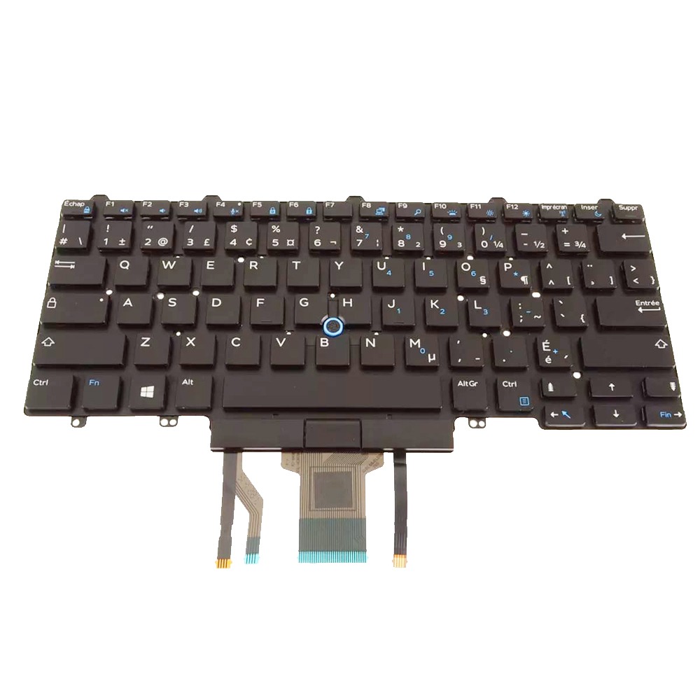 20HG2 French Canadian Backlit Keyboard Dual Point For Dell Latitude 5490 7490 5495