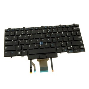 D19TR Backlit Laptop Keyboard - Dual Point For Dell Latitude E7450 E5450 5480 7480