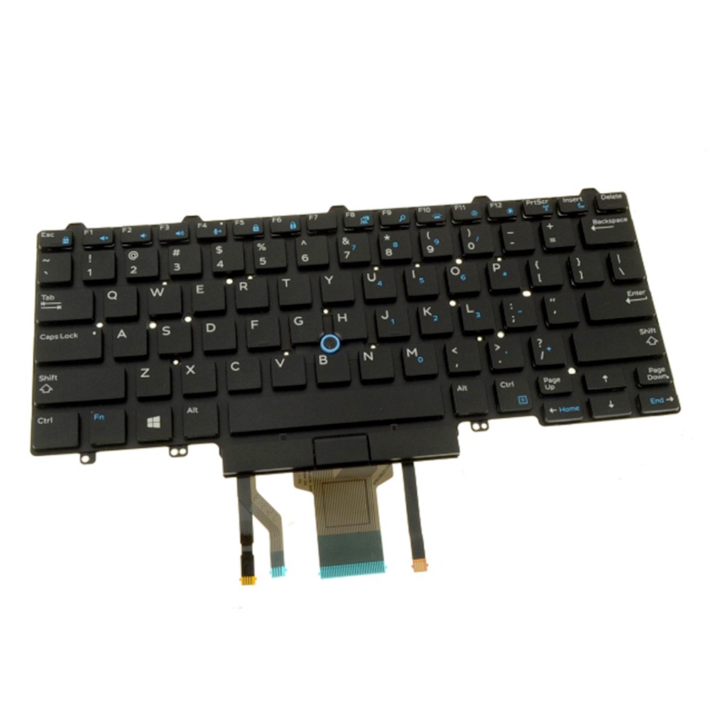 D19TR Backlit Laptop Keyboard - Dual Point For Dell Latitude E7450 E5450 5480 7480