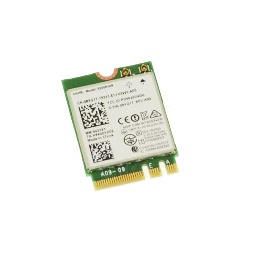 New 8XG1T Intel Wireless-AC 8260 Dual Band WLAN WiFi 802.11 Replacement For Dell Latitude 5414 Rugged 14"