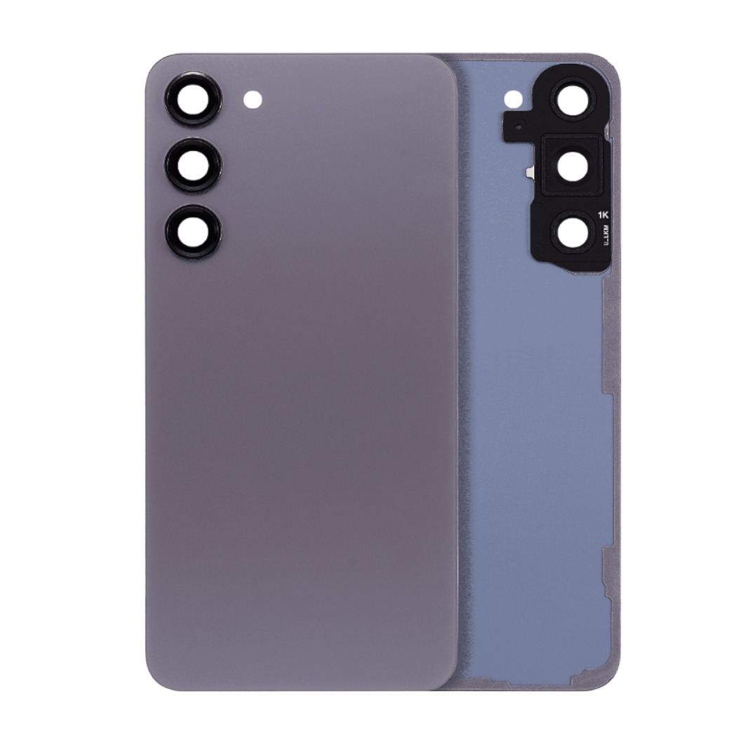 Graphite aftermarket back cover glass with camera lens for Samsung Galaxy S23 Plus SM-S916 (2023).