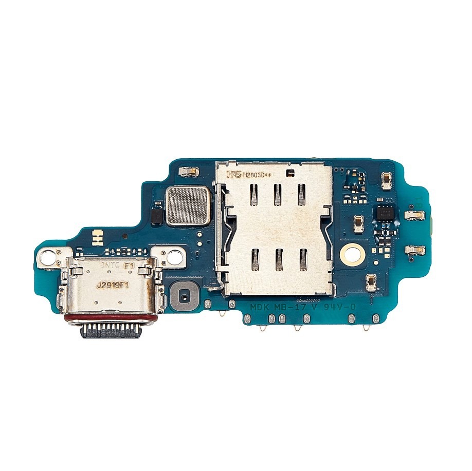 Charging Port Board with Sim Card Reader for Samsung Galaxy S23 Ultra 5G SM-S918B 2023