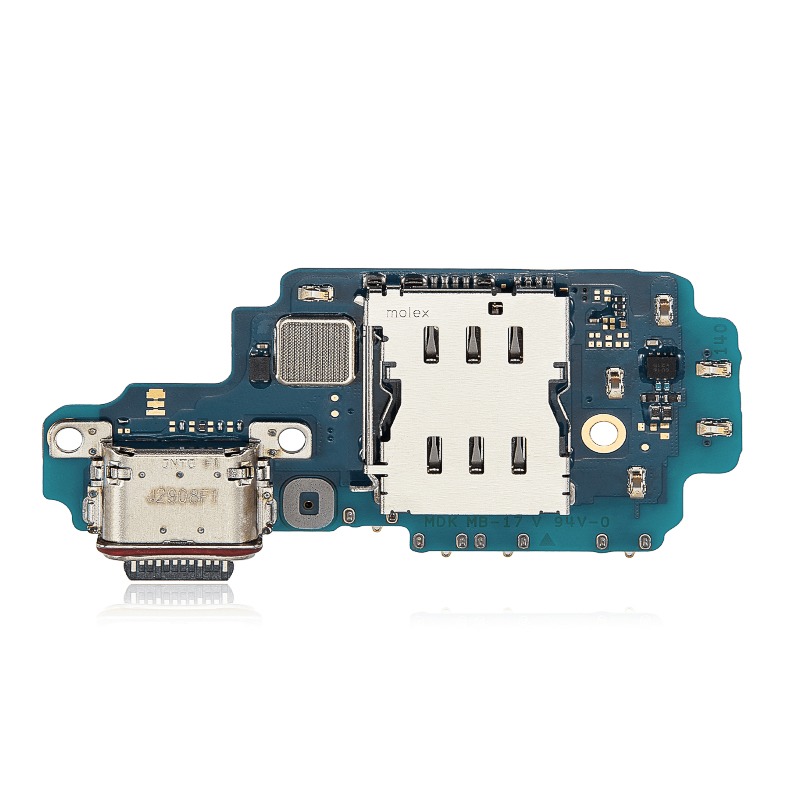 Charging Port Board with Sim Card Reader for Samsung Galaxy S23 Ultra 5G SM-S918U 2023