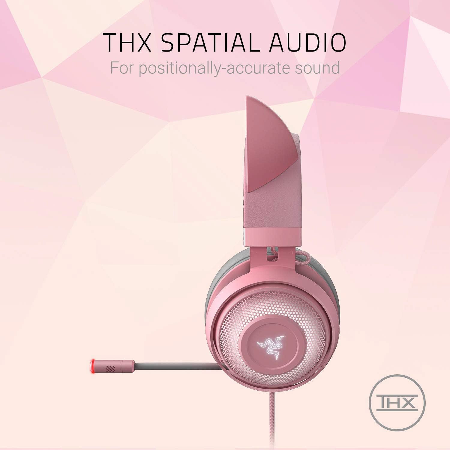 Razer Kraken Kitty Edition Gaming Headset (Quartz Pink) -