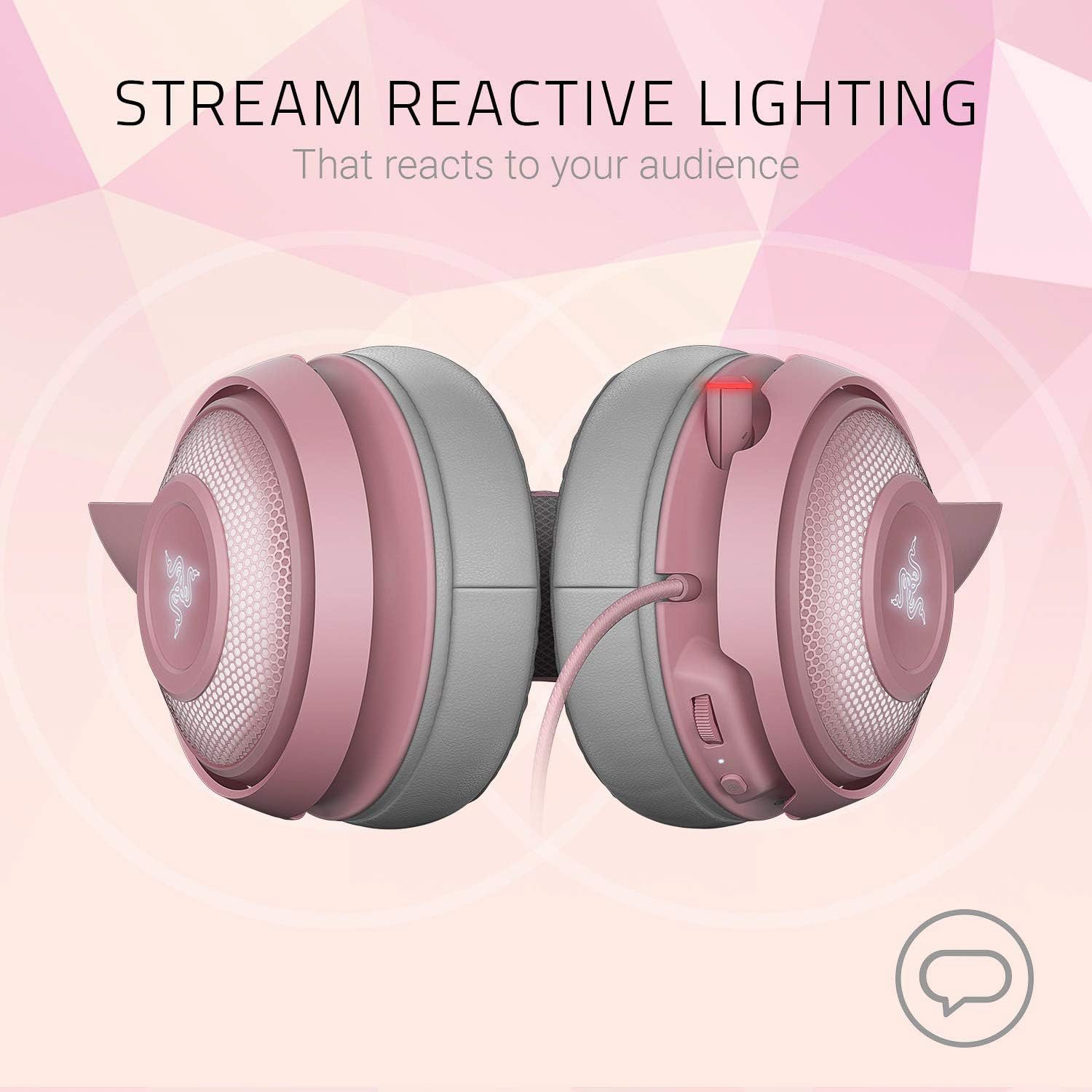Razer Kraken Kitty Edition Gaming Headset (Quartz Pink) -