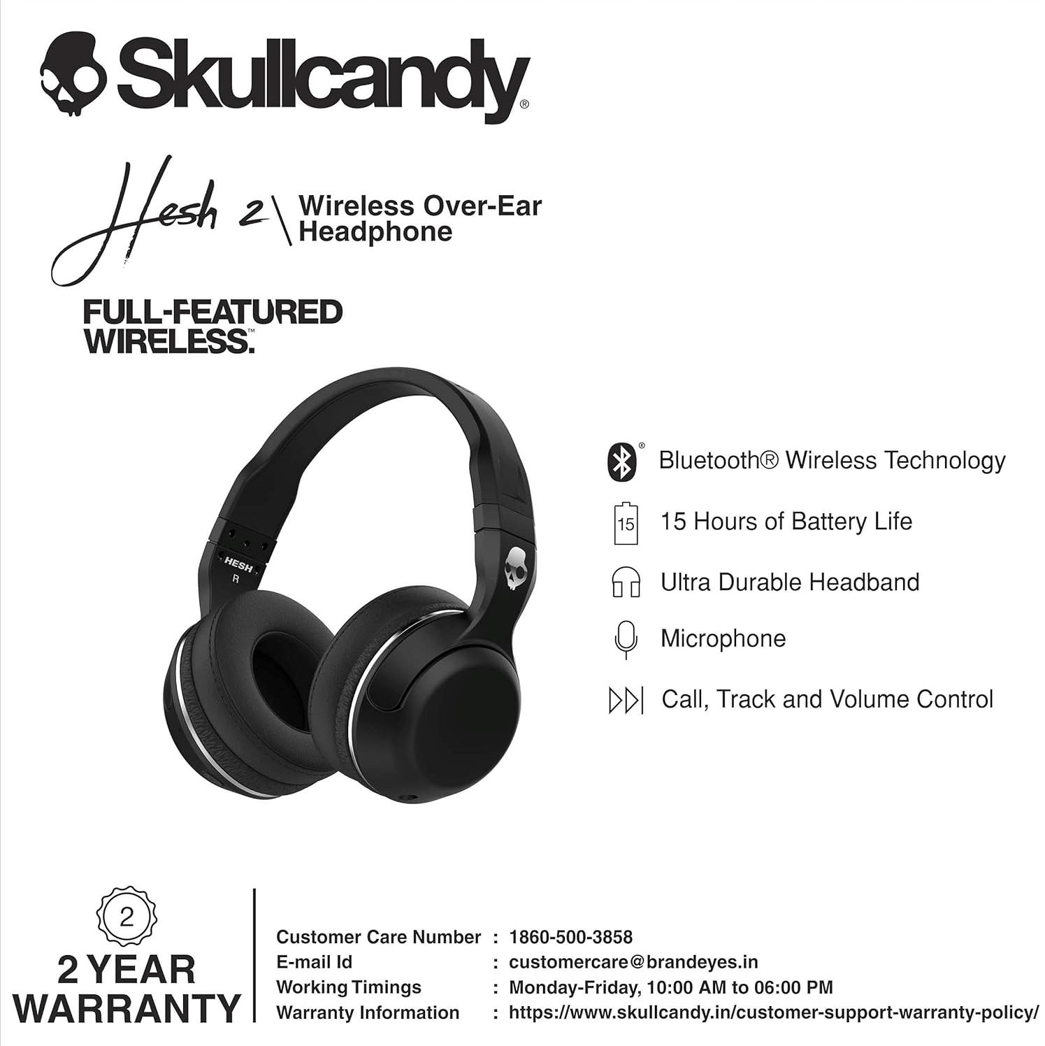Skullcandy Hesh 2 Over-Ear Wireless Headphones -