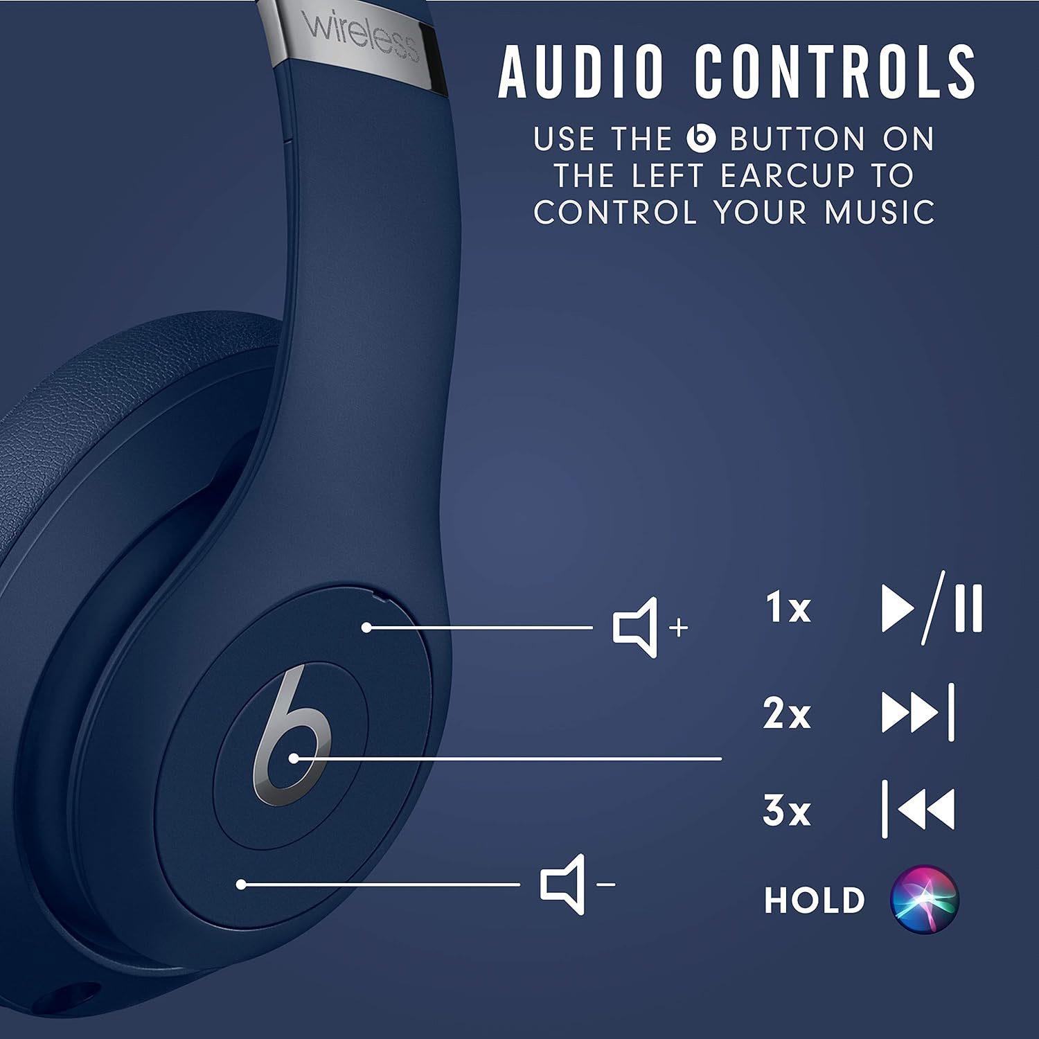 Beats Studio3 Wireless Noise Cancelling Over-Ear Headphones -