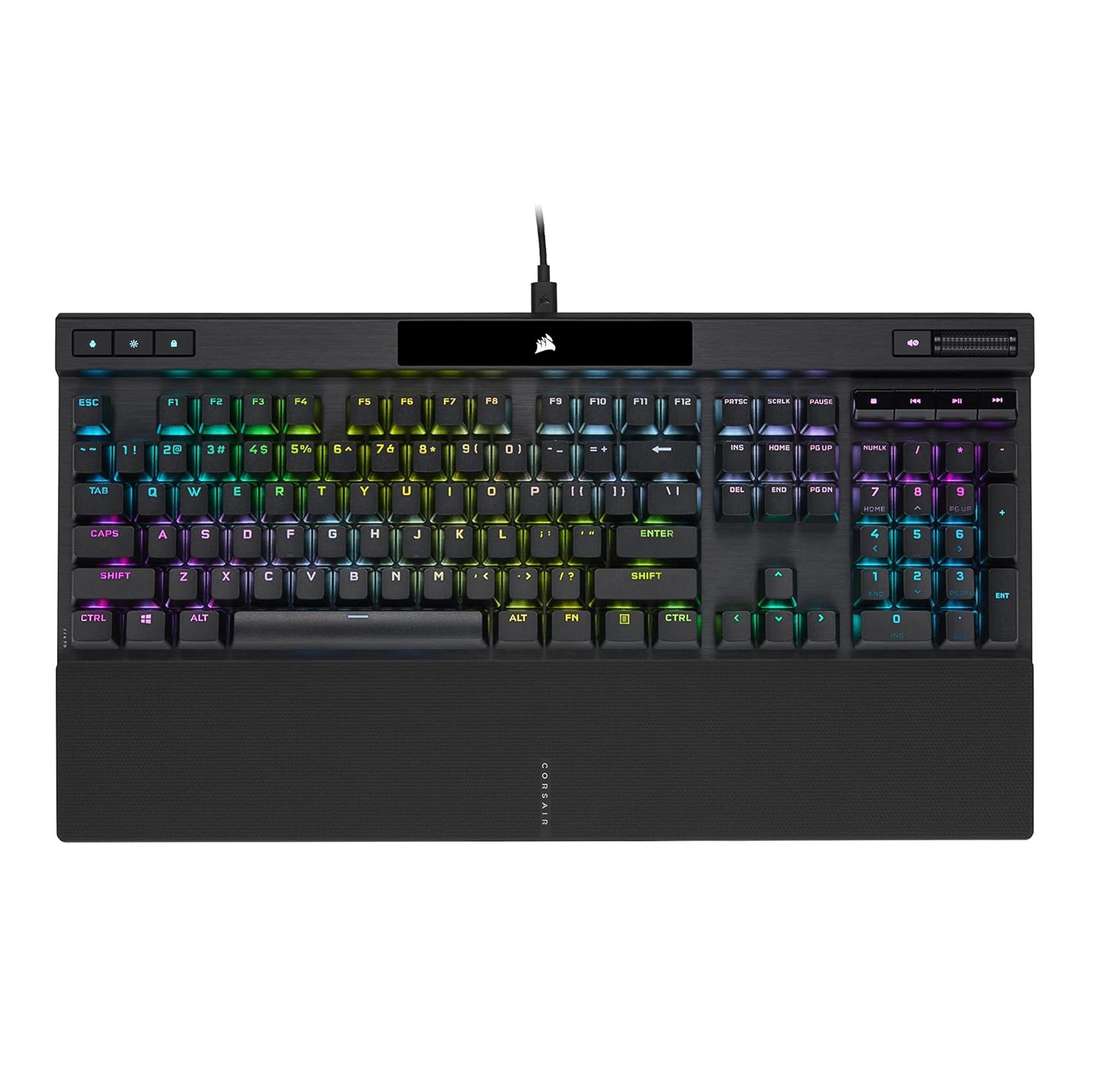 Corsair K70 RGB PRO Mechanical Gaming Keyboard with CHERRY MX Speed switches and RGB lighting.