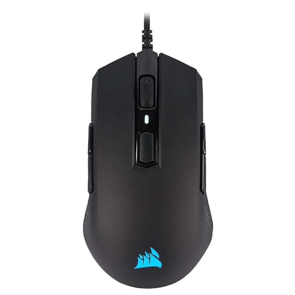 Corsair M55 RGB Pro Gaming Mouse with 12,400 DPI sensor and ambidextrous design.