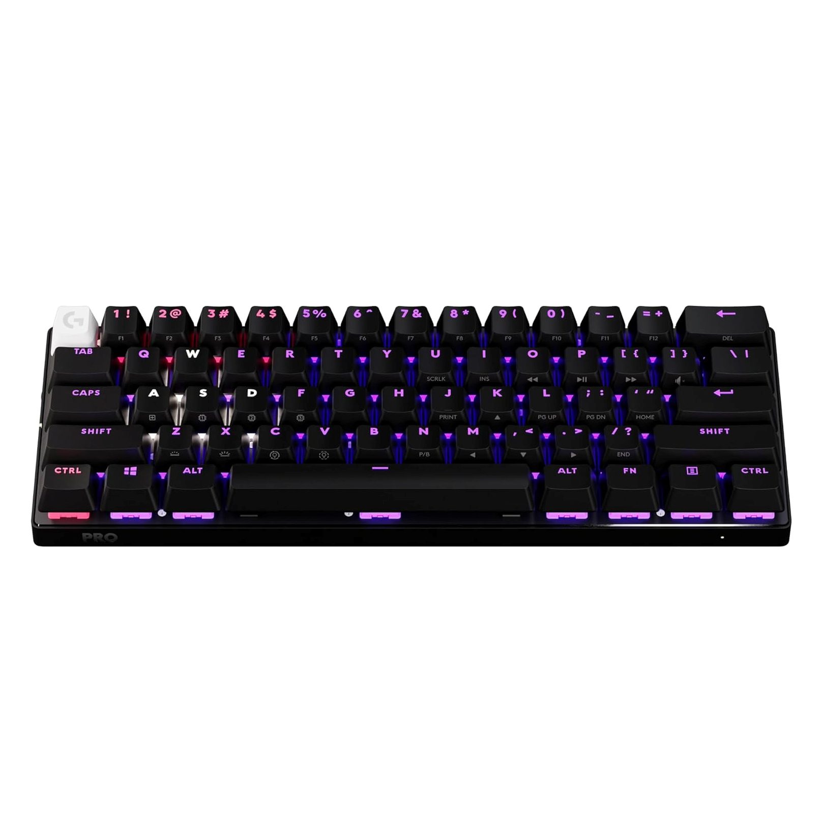 Logitech G PRO X 60 Wireless Gaming Keyboard with GX Optical switches, LIGHTSYNC RGB, and compact TKL design.