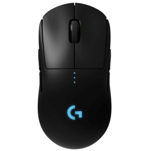 Logitech G Pro Wireless Gaming Mouse with esports-grade performance and ultra-lightweight design.