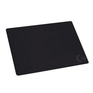 Logitech G240 Gaming Mouse Pad with a low-profile design and rubber base for enhanced control and stability.