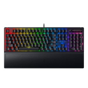 Razer BlackWidow V3 Mechanical Gaming Keyboard with Green Switches and RGB lighting.