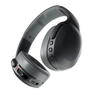 Skullcandy Crusher Evo Wireless Bluetooth Headphones with Sensory Bass and Personal Sound, Black/Asphalt.
