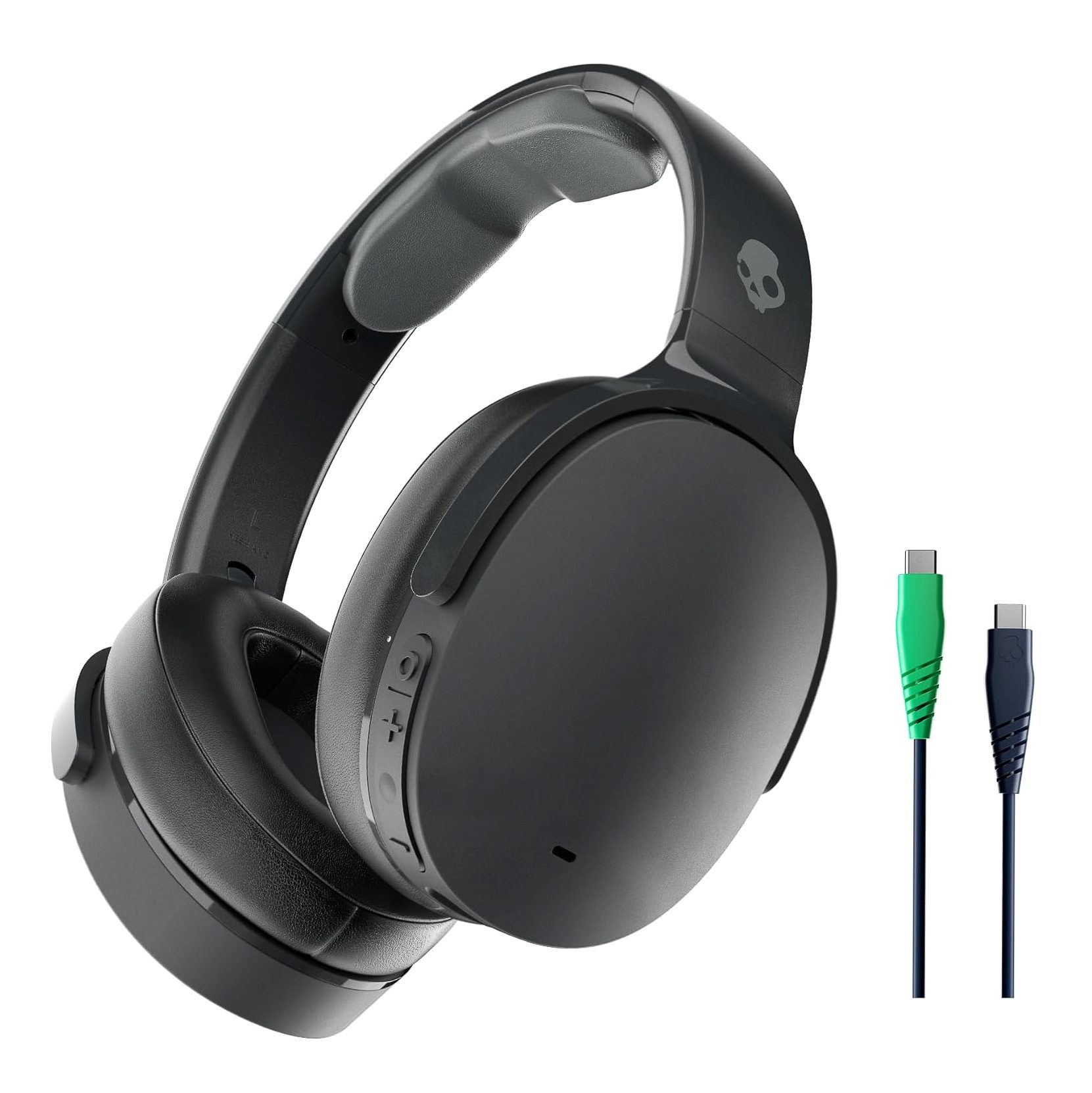 Skullcandy Hesh ANC Over-Ear Noise Cancelling Wireless Headphones in True Black with Tile Tracking and 22-Hour Battery Life.