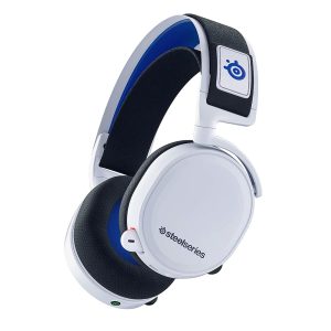 SteelSeries Arctis 7P Wireless Gaming Headset in White with ClearCast Microphone