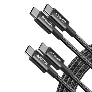 Anker USB C to USB C Cable for fast charging and data transfer.