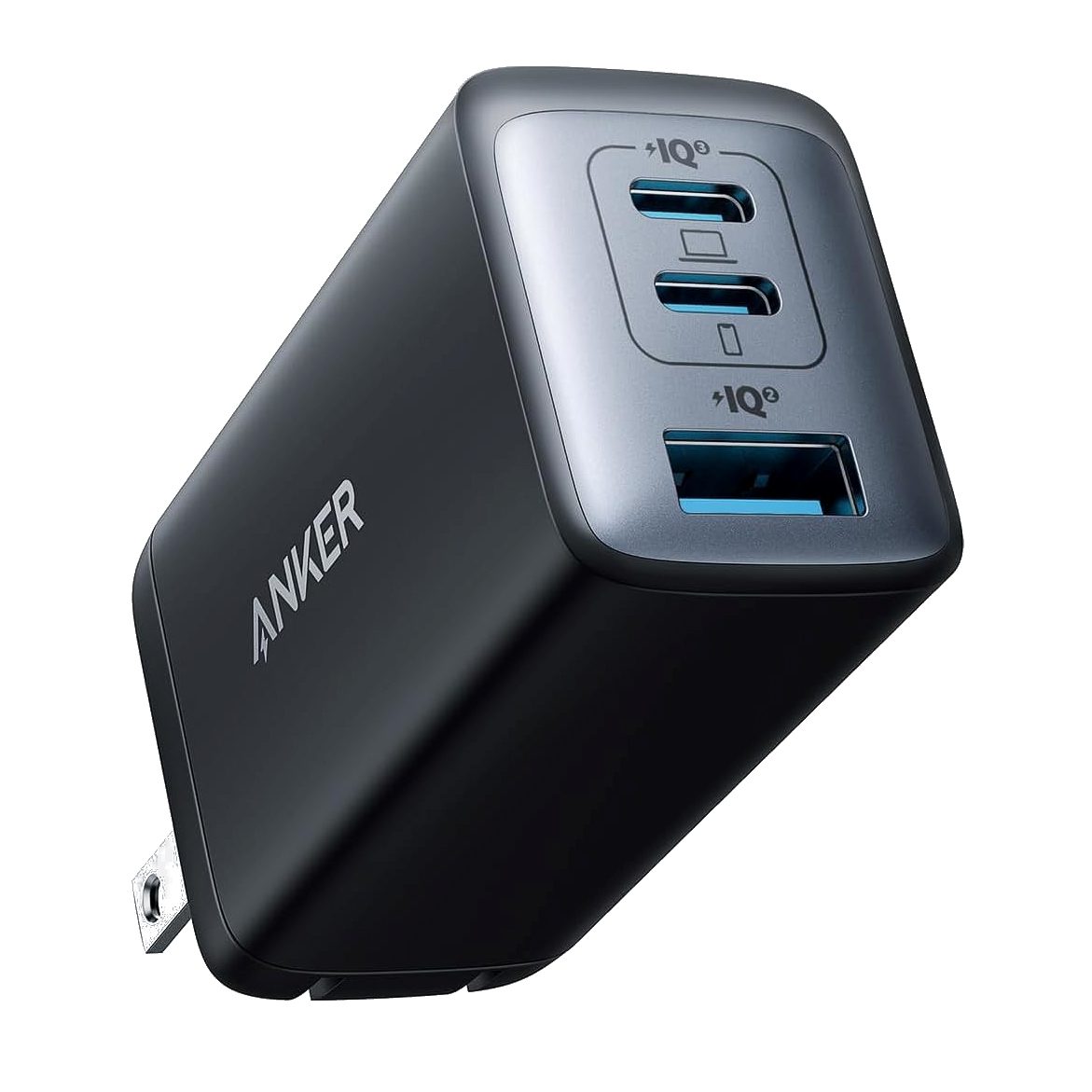 Anker USB C 65W Nano Charger with 3 ports, compact and fast charging