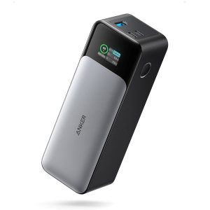 Anker 737 Power Bank, 24,000mAh charger, with 140W output for iPhone, Samsung, MacBook, and more.
