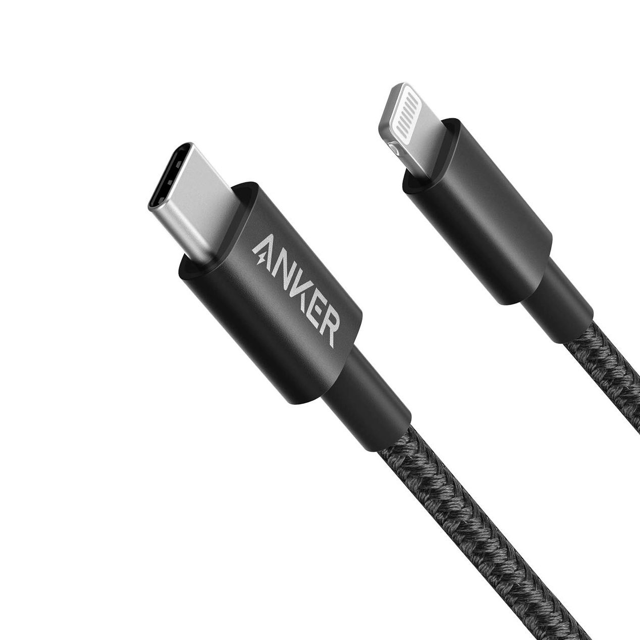 Anker New Nylon USB-C to Lightning Cable (Black, 3.3ft)