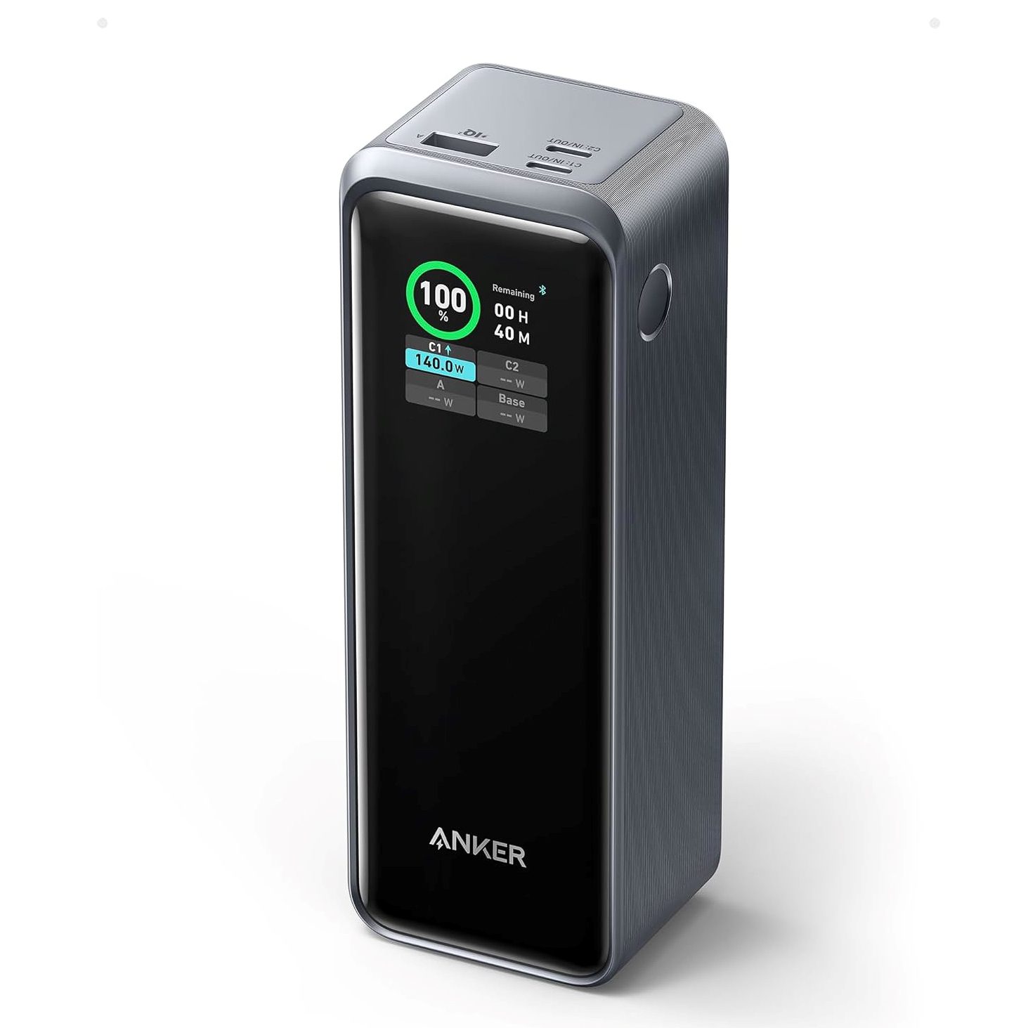 Anker Prime 27,650mAh Power Bank with 250W multi-port charging and smart app control