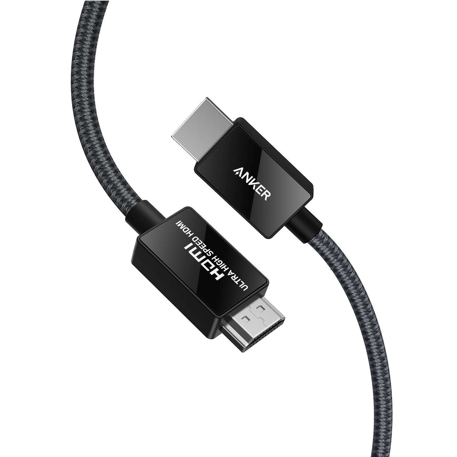 Anker HDMI 2.1 Cable 8K@60Hz 6.6FT, 4K@120Hz for PS5, Xbox, Samsung 8K TVs.