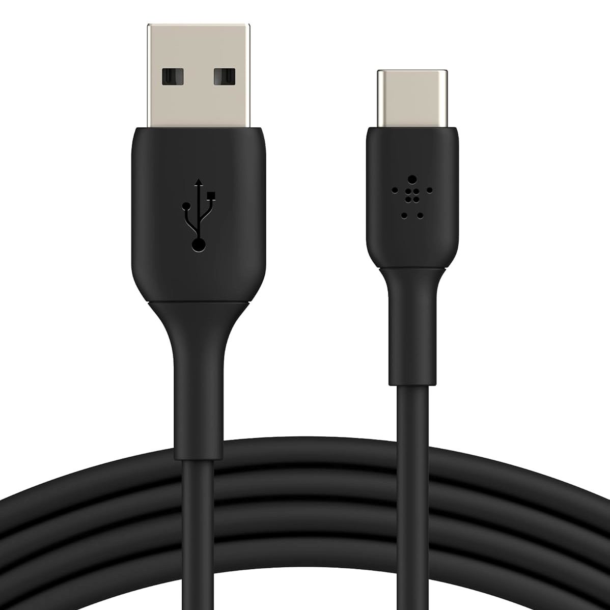 Belkin BoostCharge USB-C to USB-A Cable (1M/3.3ft) for iPhone 16, Galaxy S24, Pixel 8 - Black
