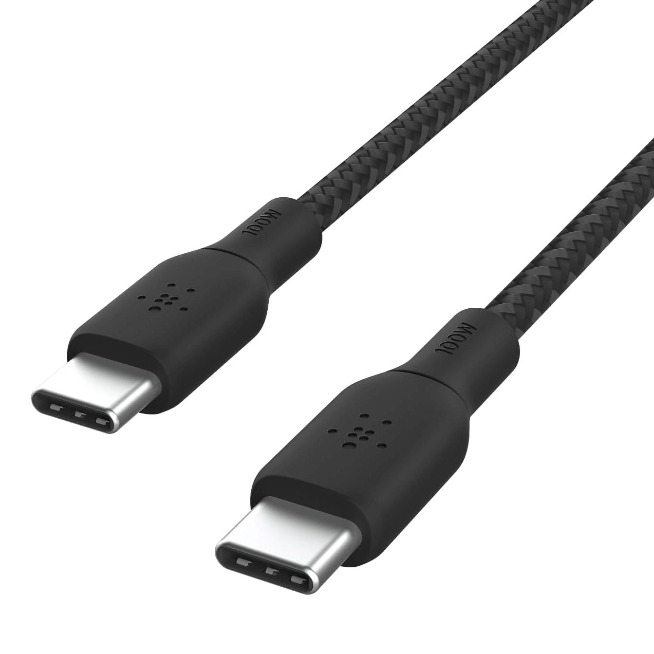 Belkin BoostCharge 10ft Braided USB-C to USB-C Cable with 100W Power Delivery in Black