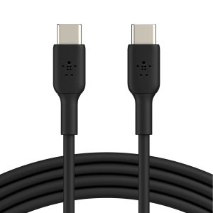 Belkin USB-C to USB-C Cable (1M/3.3ft) for iPhone 16, Galaxy S23, Pixel - Black
