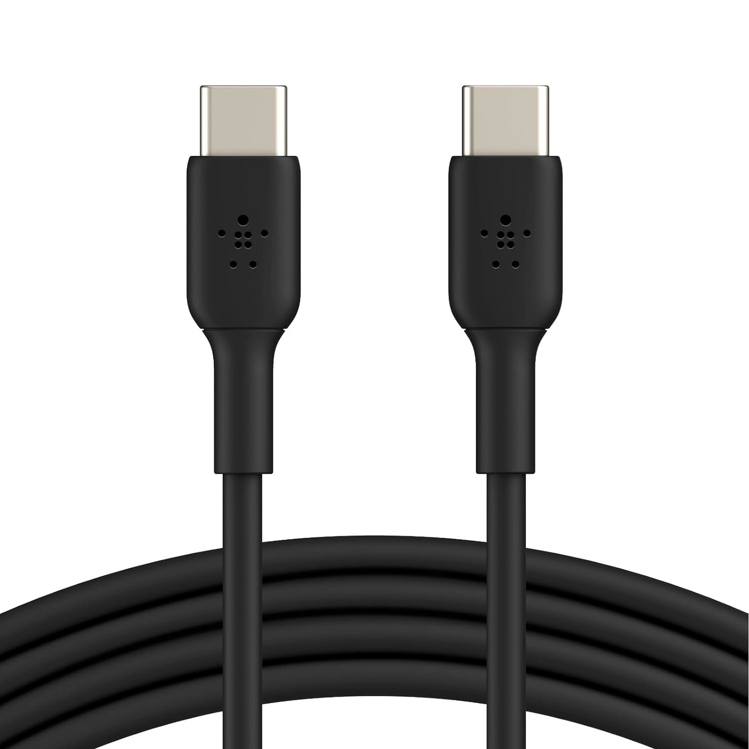 Belkin USB-C to USB-C Cable (1M/3.3ft) for iPhone 16, Galaxy S23, Pixel - Black