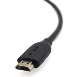 Belkin High-Speed HDMI Cable with Ethernet, 2M, supporting 4K Ultra HD and featuring gold-plated connectors.