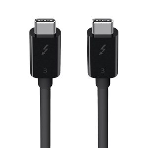 Belkin Thunderbolt 3 Cable (USB-C to USB-C) for data transfer, charging, and 5K support.