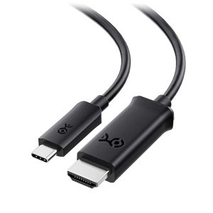 Cable Matters USB-C to HDMI Cable 6 ft in Black with 4K@60Hz support.