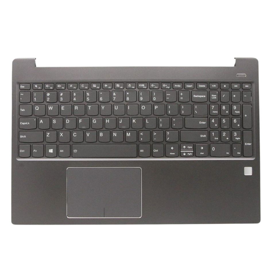 Lenovo 5CB0Q62200 C-Cover with USA English Backlit Keyboard in Iron Grey for IdeaPad 720S-15IKB (81AC) and 720S Touch-15IKB (81CR)