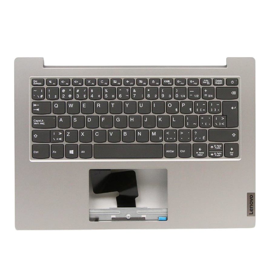 Lenovo 5CB0X56972 C-Cover with Canadian French English Non-Backlit Keyboard in Platinum Grey for IdeaPad 1-14IGL05 Laptop (81VU)