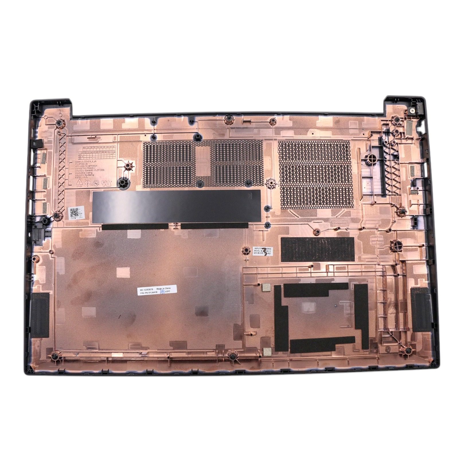 Lenovo 01LW410 D Cover Black for ThinkPad E580 and E585 laptops.