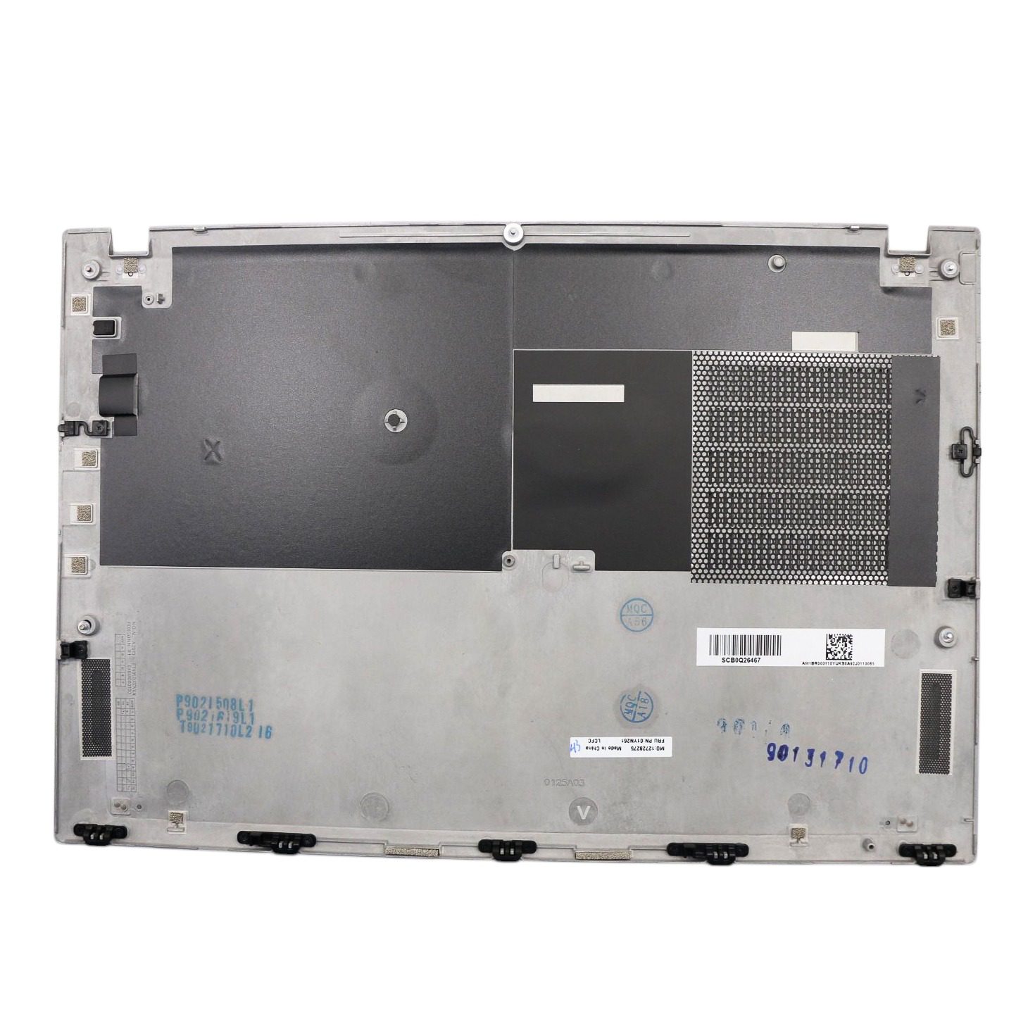 Lenovo 01YN261 Silver Bottom Case (D-Cover) for ThinkPad T490s Laptops.