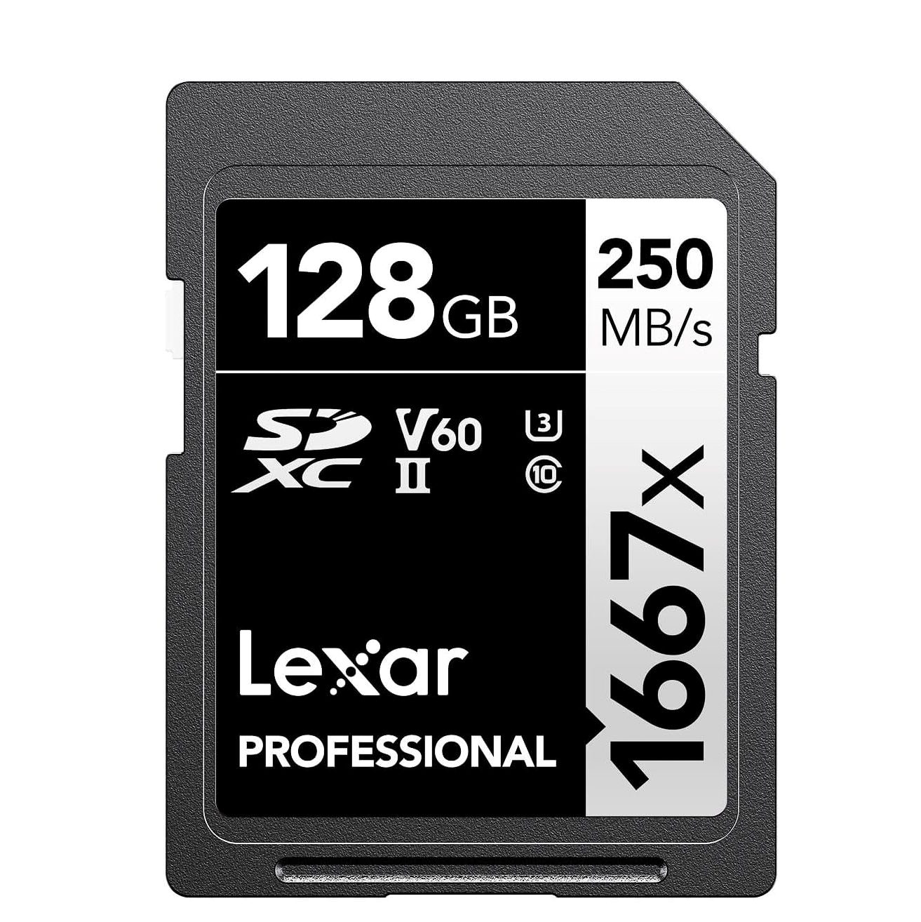 Lexar 128GB Professional 1667x SDXC Memory Card for High-Speed Photography and 4K Video