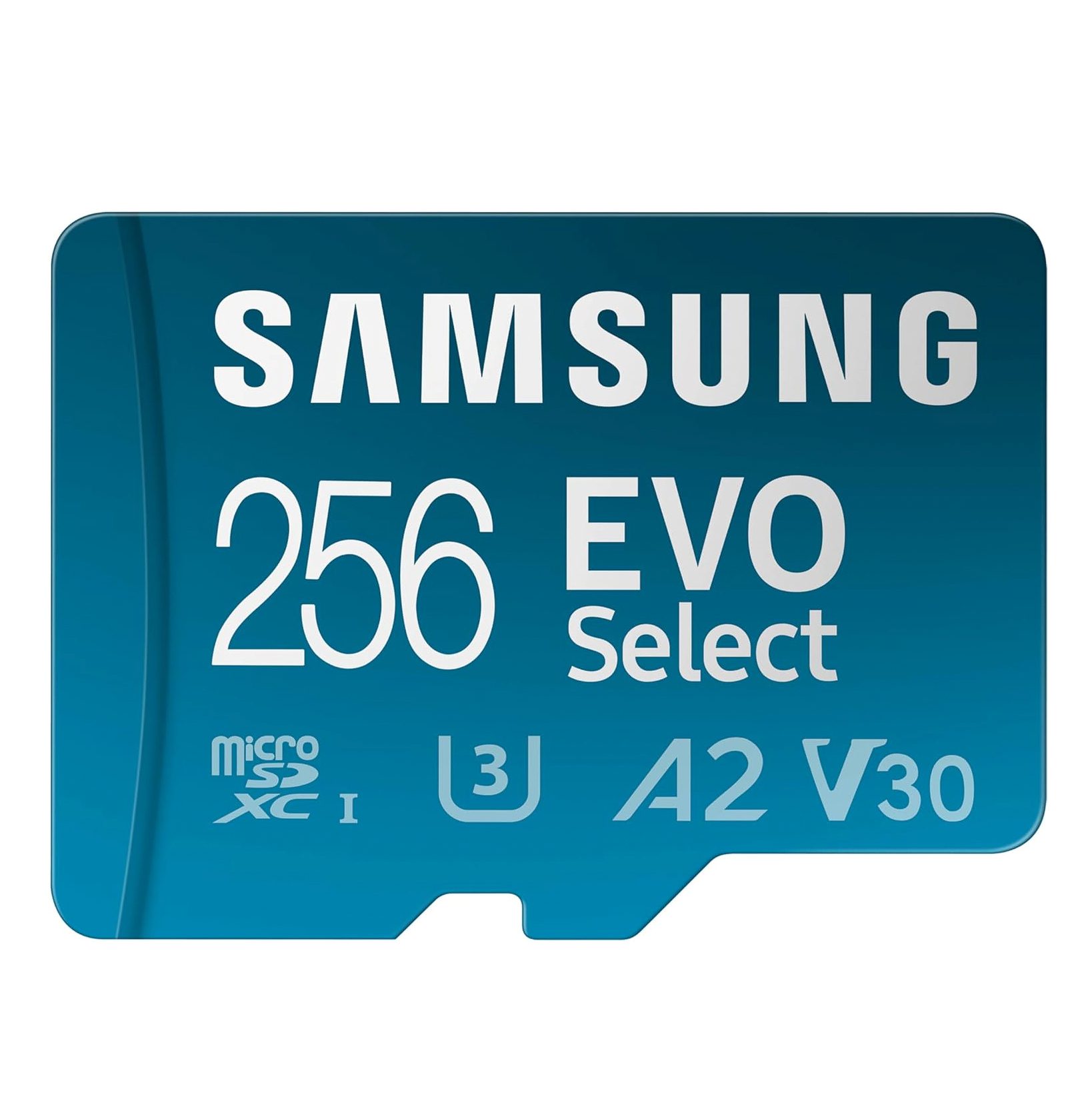SAMSUNG EVO Select 256GB microSDXC Memory Card with Adapter – High-Speed and Durable Storage