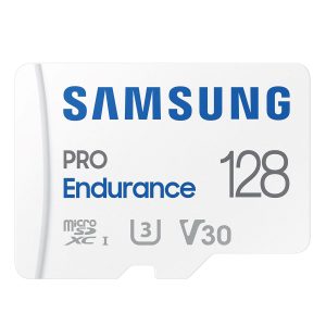 SAMSUNG PRO Endurance 128GB microSDXC Memory Card with Adapter for Dash Cams and Security Cameras