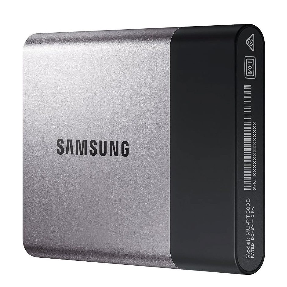 Samsung T3 Portable SSD 500GB - Lightweight, Shock Resistant, USB 3.1 External SSD