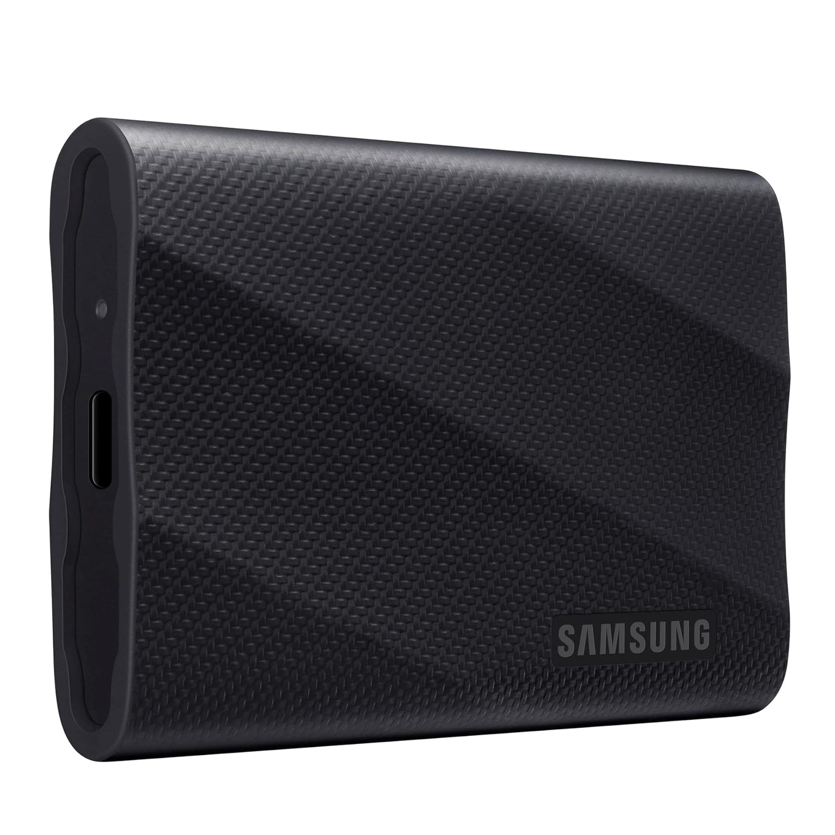 Samsung T9 Portable SSD 1TB with USB 3.2 Gen 2x2, 2,000MB/s speeds, and a durable design for creators and gamers.
