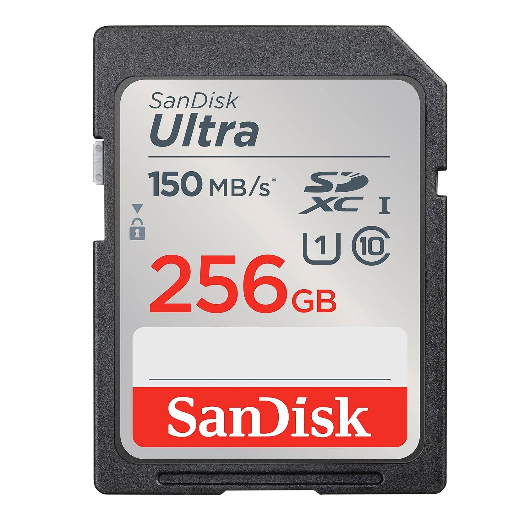 SanDisk 256GB Ultra SDXC UHS-I Memory Card – High-speed storage for Full HD video and photography.