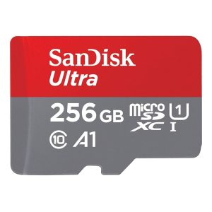 SanDisk 256GB Ultra microSDXC UHS-I Memory Card with Adapter – High-Speed Mobile Storage